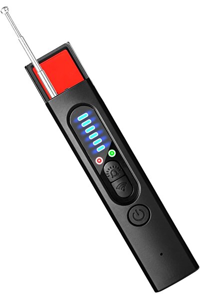 HYX كاشف الكاميرات الخفية - جهاز كشف أجهزة التنصت اللاسلكية وأجهزة تتبع نظام تحديد المواقع العالمي (GPS)، 4 أوضاع، 5 مستويات حساسية، بطارية تدوم 30 ساعة (أسود مطفي)