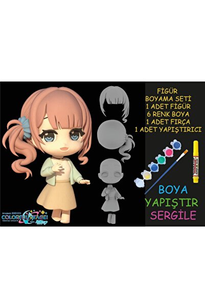 nihonwosekai Hatsune Miku Colorful Pjsekai Anime Figürü Boyama Seti Mochizuki...