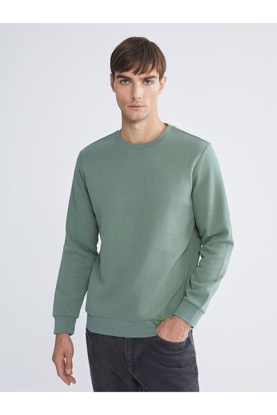 LC Waikiki Ανδρικό χοντρό φούτερ LCWAIKIKI Basic Crew Neck