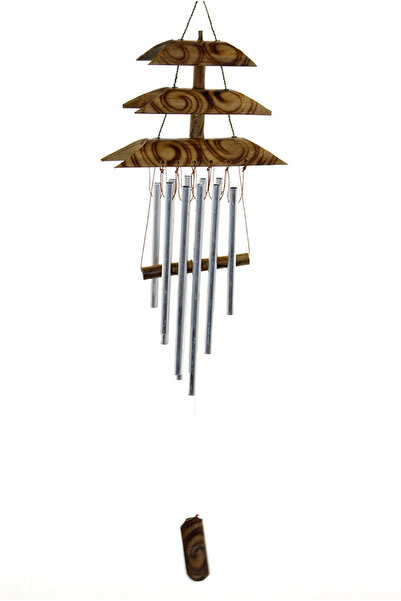 Livenda Bambu Metal Çanlı Rüzgar Çanı Repot-4