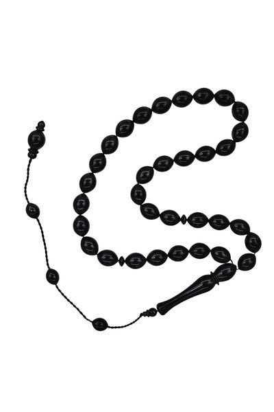 OltutaşıMarket Barley Cut Erzurum Oltu Stone Prayer Beads with Systematic Cal...
