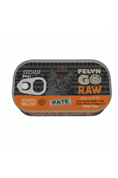 Felyn Go فيلاين غو رو باتيه للقطط الصغيرة سلمون و بيض مع السبانخ 90غ