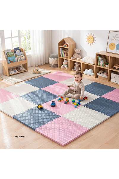 CARPAZAR 16 Parça Premium 50x50 Puzzle Mat - 200x200 cm Kurulumlu Oyun Spor M...