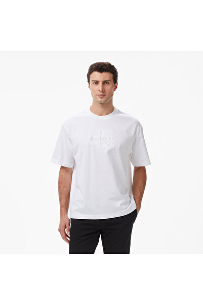 Calvin Klein Low Erkek Beyaz T-Shirt