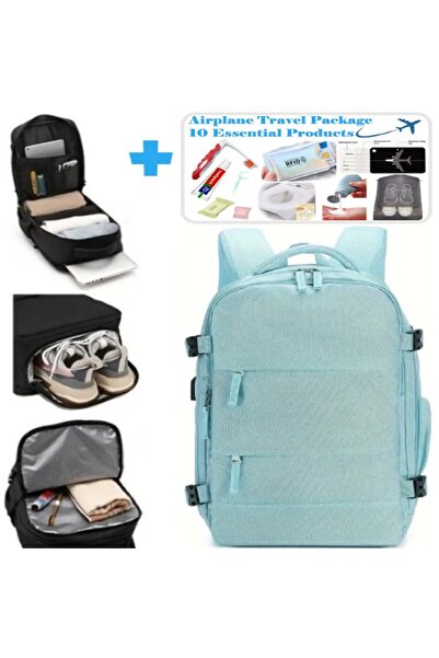 SUAU Premium Backpack 40x30x20 cm + Kit 10 Travel Accessories Included - Baggage Accepted Wizz Air, RyanAir