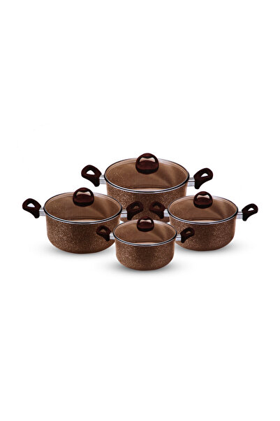 Meven Set Beauty طقم أواني ألومنيوم مكون من 8 قطع