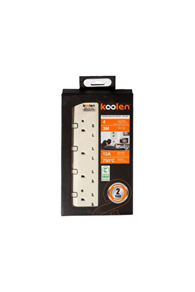 Kolin power extension 4 outlets 3 meters