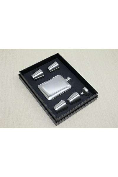 Livenda 4 Shot Glass Flask Set Liv907