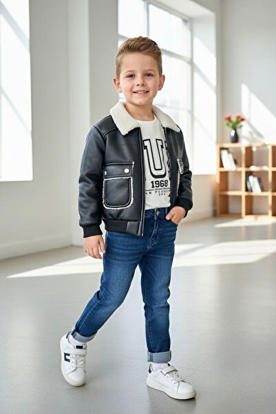 Minigimin Cicileri Set de 3 piese pentru băieți cu imprimeu Run, cu buzunar d...