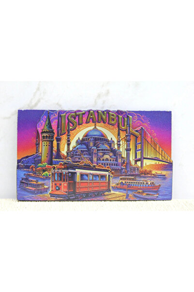 Livenda Wooden Istanbul Themed Magnet Liv559