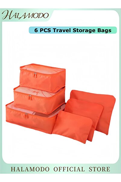 HALAMODO 6 PCS Travel Storage Bags Multi-functional Clothing Sorting Packages...