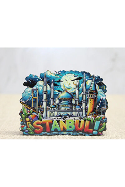 Livenda Wooden Istanbul Themed Magnet Liv397