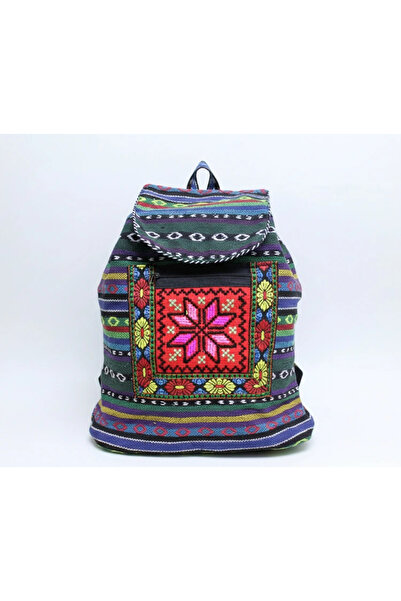Livenda Kilim Patterned Backpack Alk-1