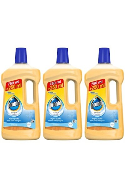 Pronto Set 3 x Classic Wood Clean Floor Detergent, 1 L