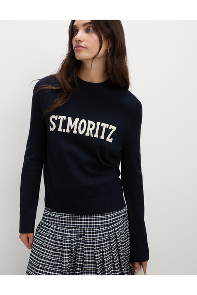 Marks & Spencer Air‑Yarn Yuvarlak Yaka Kayak Kazağı