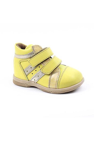 tino Ghete sport pentru copii , din piele naturala 3237-MUSTAR/BEJ