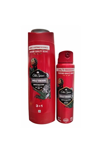 Old Spice Wolfthorn Shower Gel, 400 ml + Wolfthorn Deodorant Spray, 150 ml