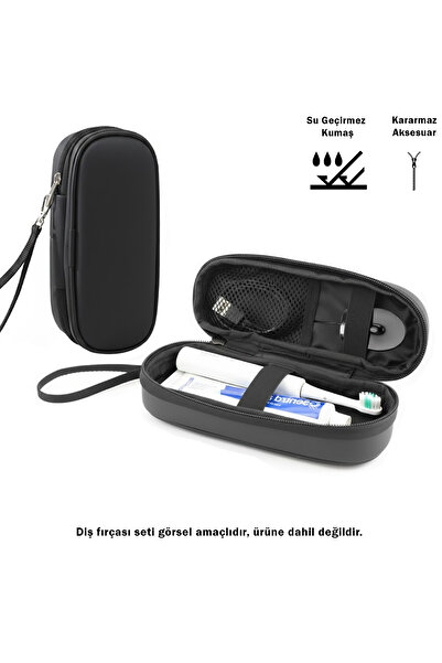 Microcase Şarjlı Diş Fırçaları için Askılıklı Seyahat Saklama Çantası Koruma ...