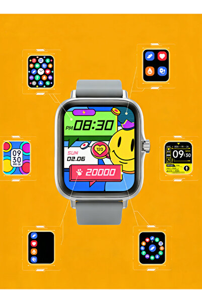 X SPRING Smart Watch with 1.68" Touch Screen for Android & iOS, Call Function, Waterproof (Silver)