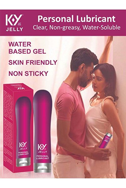 KY جل مزلق شخصي كلاسيكي أحمر جيلي - غير دهني، خالٍ من العطور، جل شفاف 120 غرام