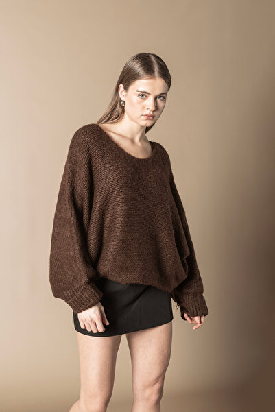 Nisan Tricotaj cu mâneci pliate Pulover