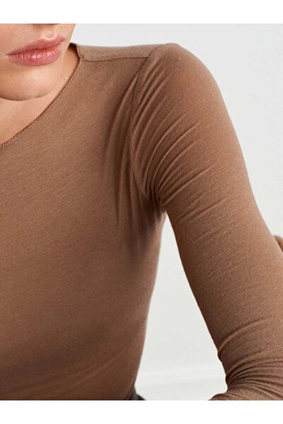 Serpirella Butik Μπλούζα με λαιμόκοψη Modal Cashmere Ultra Light