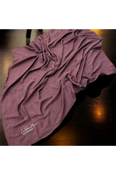 LA BOUTIQUE وشاح BE HAPPY DAMSON