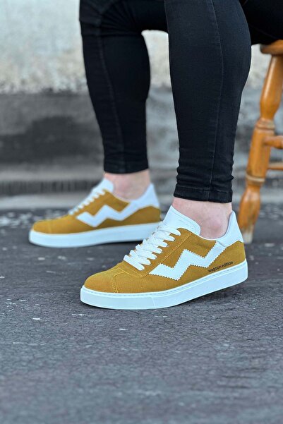 Zapatos WG160 Pantofi sport pentru bărbați, cu șireturi, din piele de căprioa...