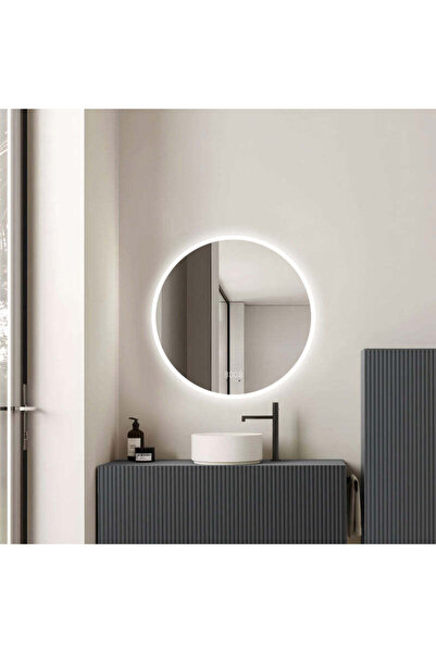 shark design Oglindă LED 60×60 cm, Senzor de mișcare premium – 3 tipuri de lu...