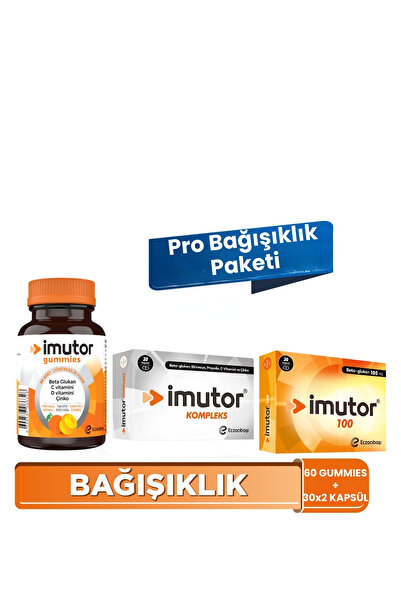 Imutor Gummies & Kompleks Kapsül & 100 - Beta Glukan - Pro Bağışıklık Paketi