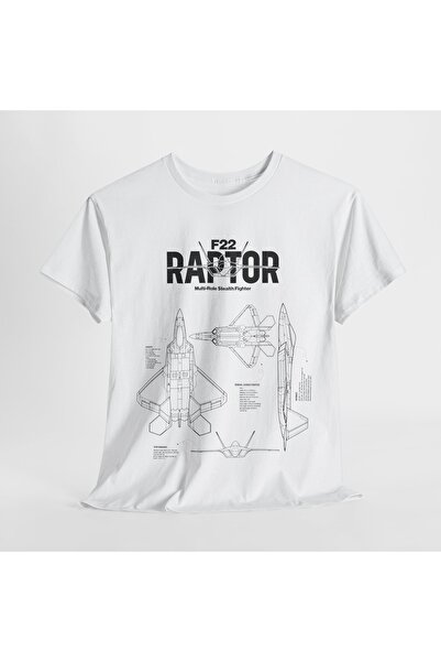 kahire ΜΠΛΟΥΖΑΚΙ UNISEX ΜΕ ΣΤΑΜΠΑ ΜΑΧΗΤΙΚΟΥ ΑΕΡΟΠΛΑΝΟΥ F22 RAPTOR