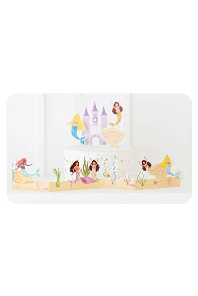 Le Mabelle زينة طاولة الحفلات متعددة الألوان على شكل حورية البحر