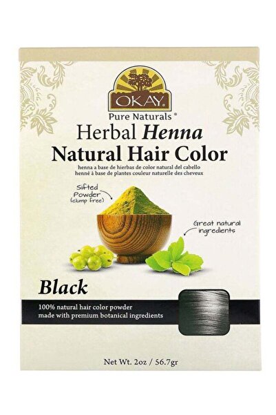 Okay Herbal Henna Natural Hair Color Black