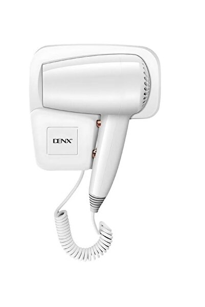 Denx DX1398 Wall‑Mounted Hair Dryer – 1250W, Hot/Cold, Quiet