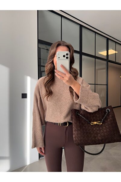 BB Bensu Buyruk PULOVER TRICOTAT CU TEXTURA DE LANA