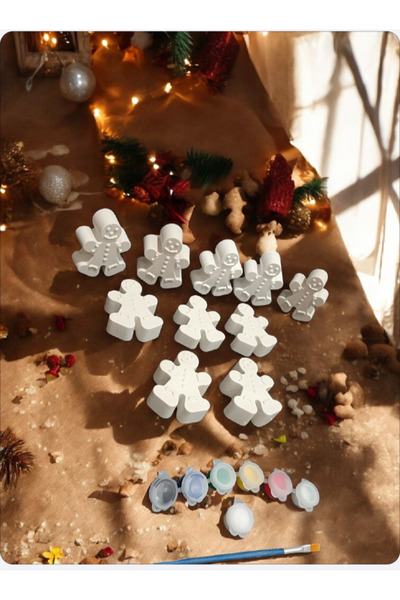 PESA PeSaPe ArT Kurabiye Adam Taş Boyama Seti 10'lu (Taş vernik hediyeli)