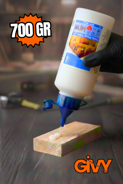 GİVY Beyaz Ahşap Tutkalı 700 gr | Güçlü Ağaç Tutkalı Yapıştırıcısı | PVAc Beyaz Tutkal
