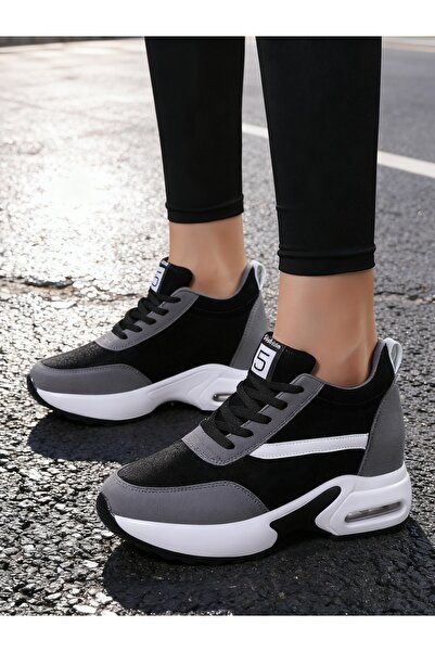 SOSENFER Bayan rahat ayakkabı kadın, moda rahat bağ spor kadın ayakkabı artırmak