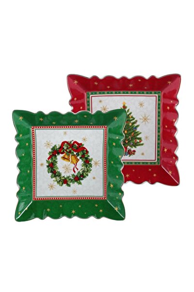 Lucky Art Merrilyn Bone 23cm 2-Piece Plate Set