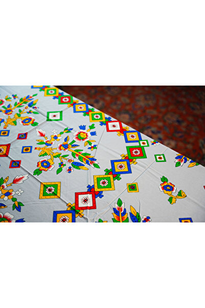 Komana Art Pamuklu Tokat Geleneksel Motifli Masa Örtüsü – Yıkanabilir, Dayanı...