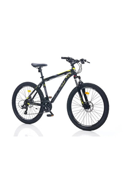 Corelli FELİX 1.0 ERKEK DAĞ BİSİKLETİ 406H HD 26 JANT 21 VİTES SİYAH SARI GRİ