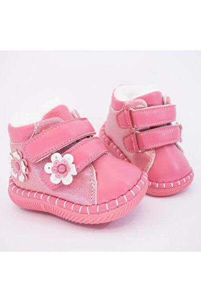 Apawwa First Steps Boots Pink/Fuchsia Flowers