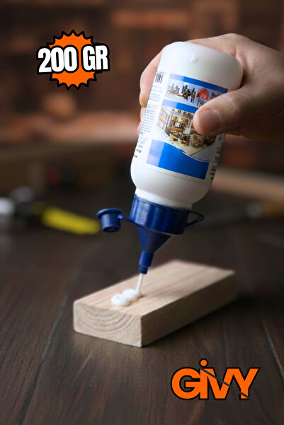 GİVY Beyaz Ahşap Tutkalı 200 gr | Güçlü Ağaç Tutkalı Yapıştırıcısı | PVAc Beyaz Tutkal
