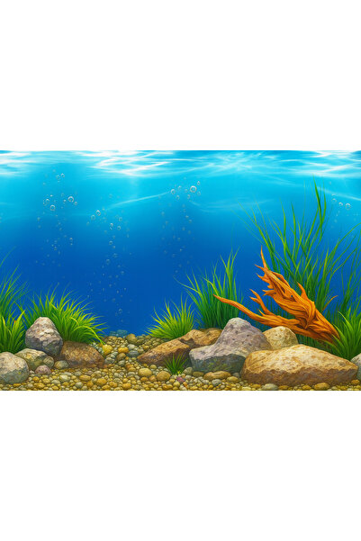 canlipetshop Arka Fon No:9094 (Nil Nehri) 50 cm Uzunluk 30 Cm Yükseklik