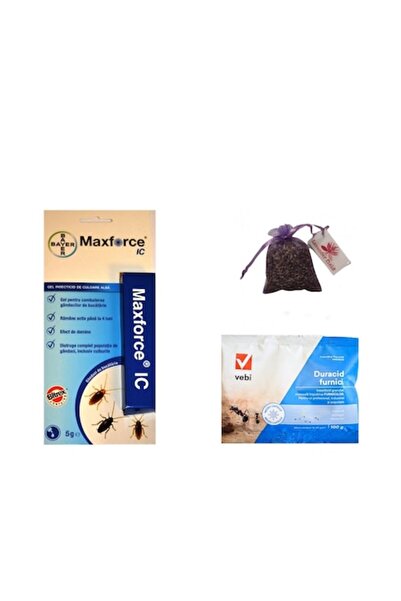 Bayer Insecticide set: Duracid ant granules 100g, Maxforce gel 5g, lavender sachet 10g