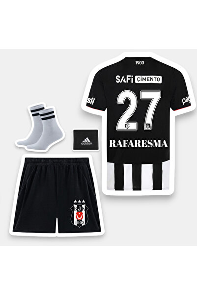 Quaxram RAFA.RESMA 27 bêşiktâş 25/26 ÇOÇUK FUTBOL FORMASI ÇUBUKLU 4LÜ SET