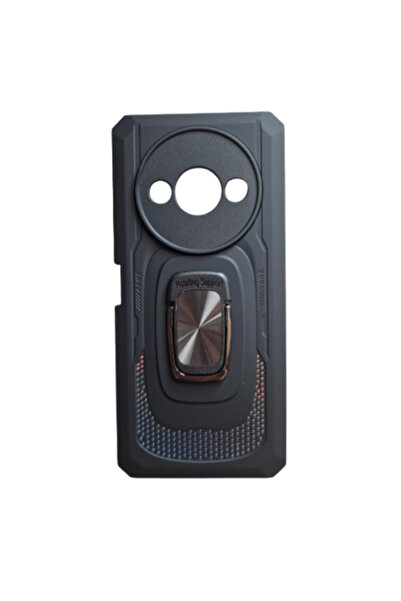 OEM Carcasă antișoc cu inel și magnet compatibilă cu Redmi A3, neagră