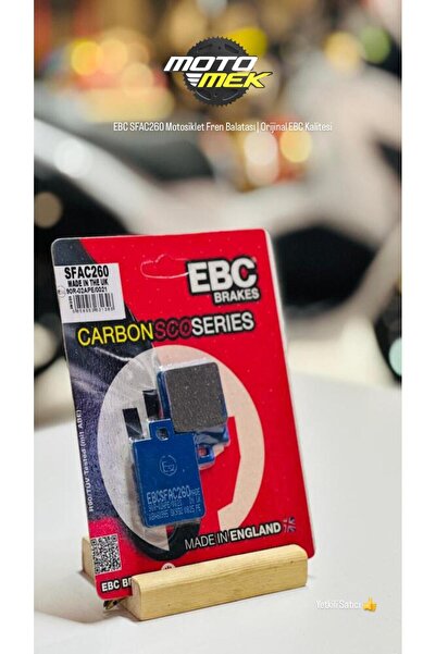Motomek SYM JET X 125(ARKA) 22-25 EBC SFAC260 Motosiklet Fren Balatası | Orij...
