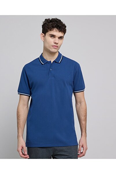R&B Contrast Tipping Polo T-Shirt With Short Sleeves