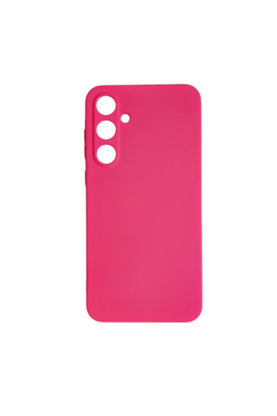 OEM Carcasă din catifea moale TPU compatibilă cu Samsung Galaxy A55, roz neon